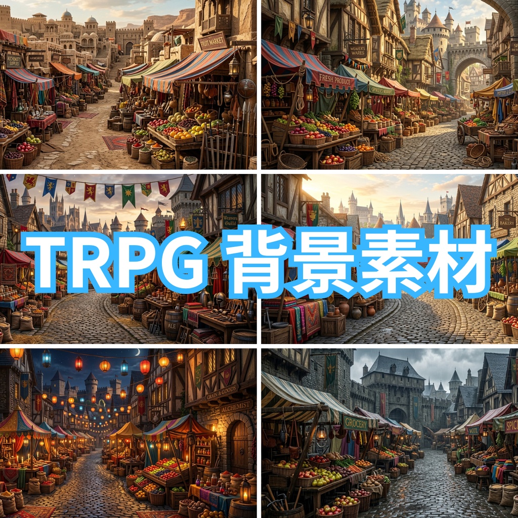 TRPG背景素材集 Vol.1 ファンタジーワールド