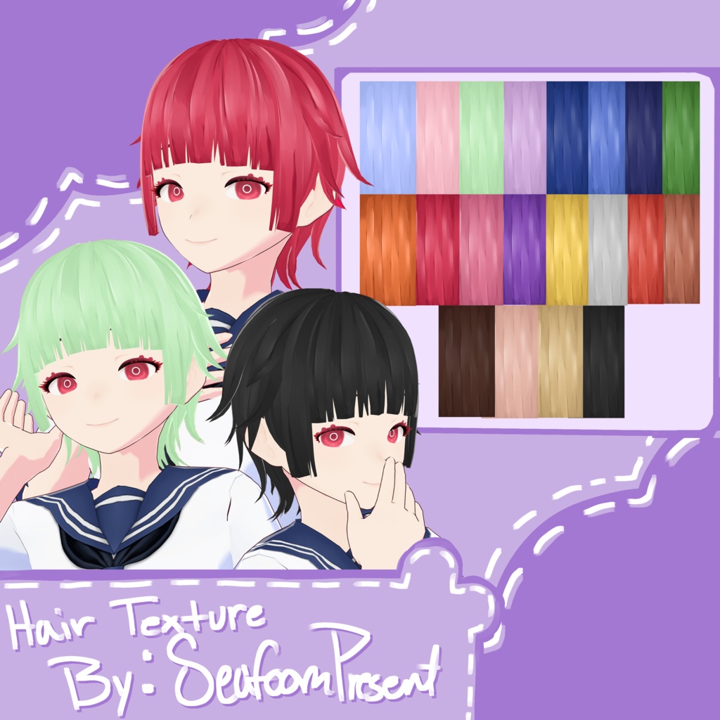 NEW Vroid Hair Texture