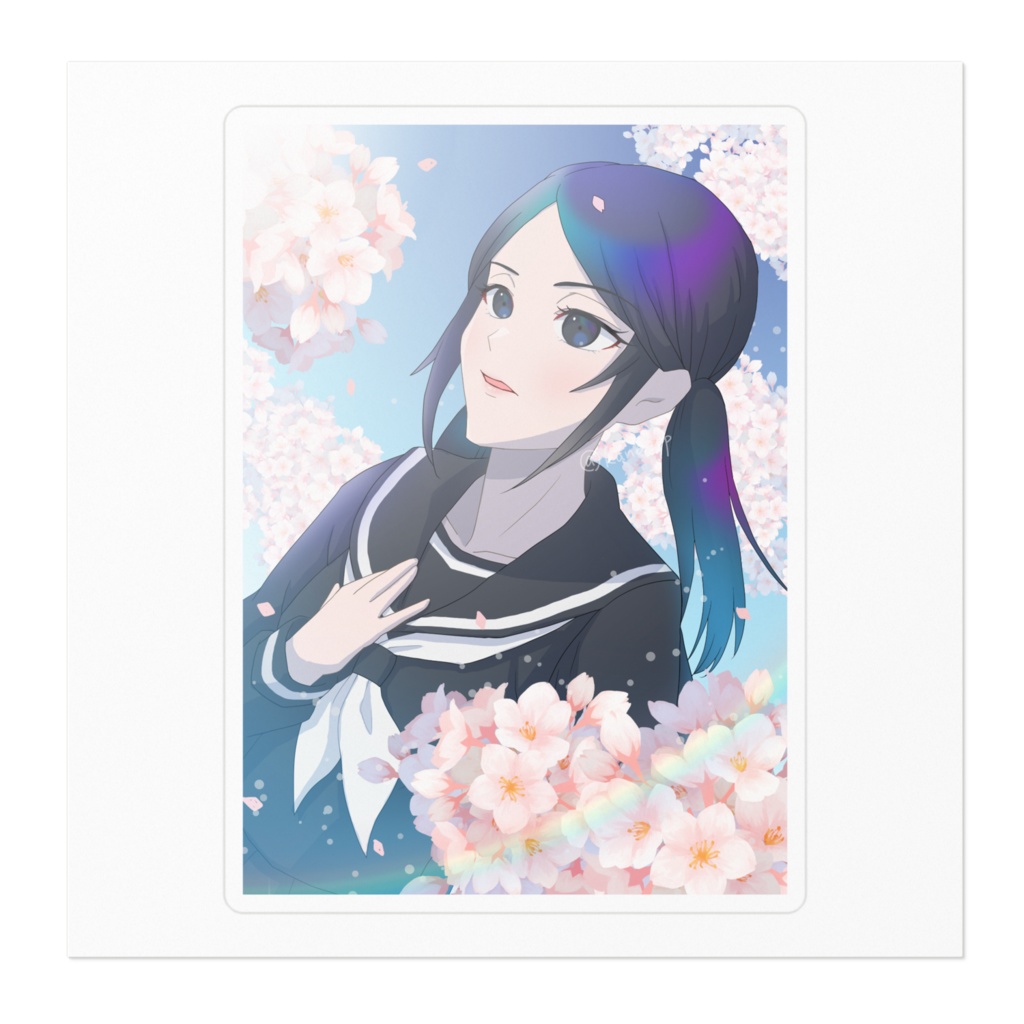 桜セーラー ステッカー