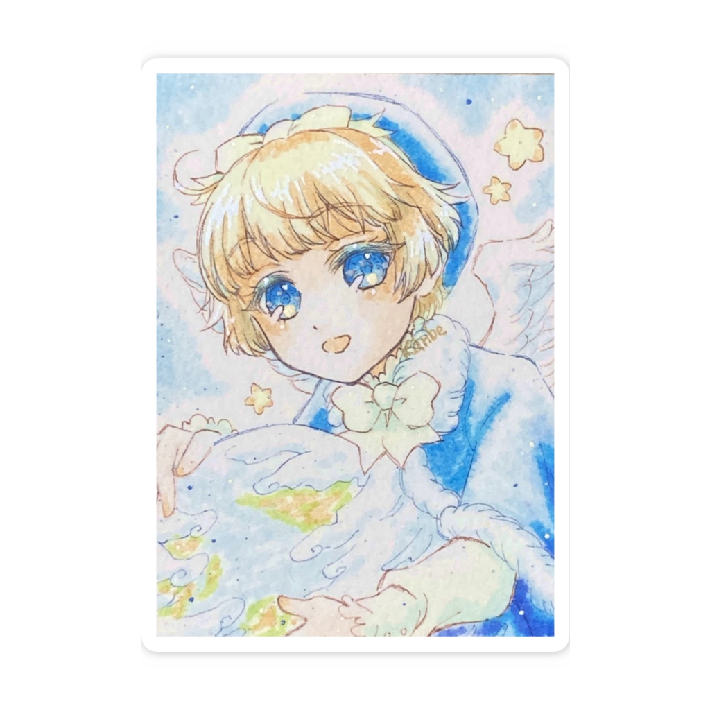 星降る冬至2025スマホステッカー