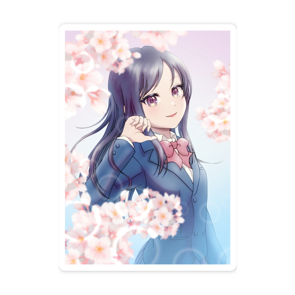 桜スマホステッカー
