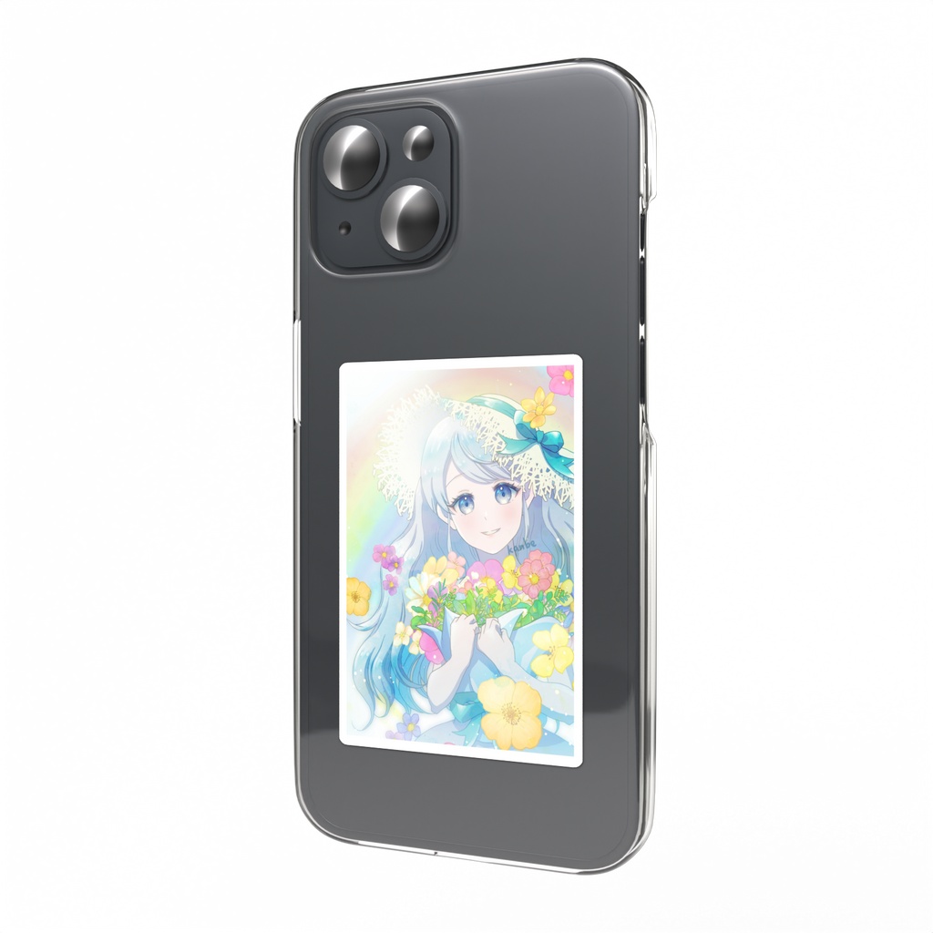 夏の虹スマホステッカー