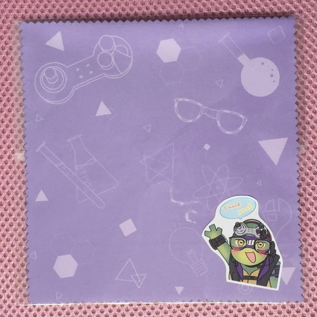 ドナテロモチーフメガネ拭き