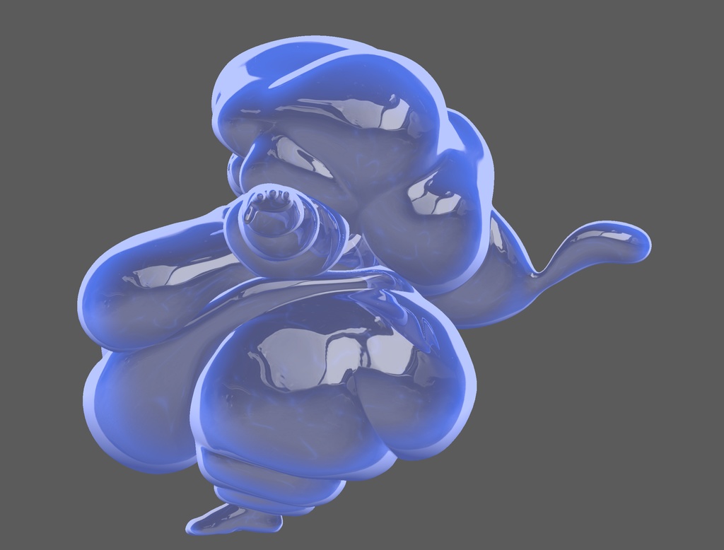 オリジナル3Dモデル 特盛スライム 「ヤコ」