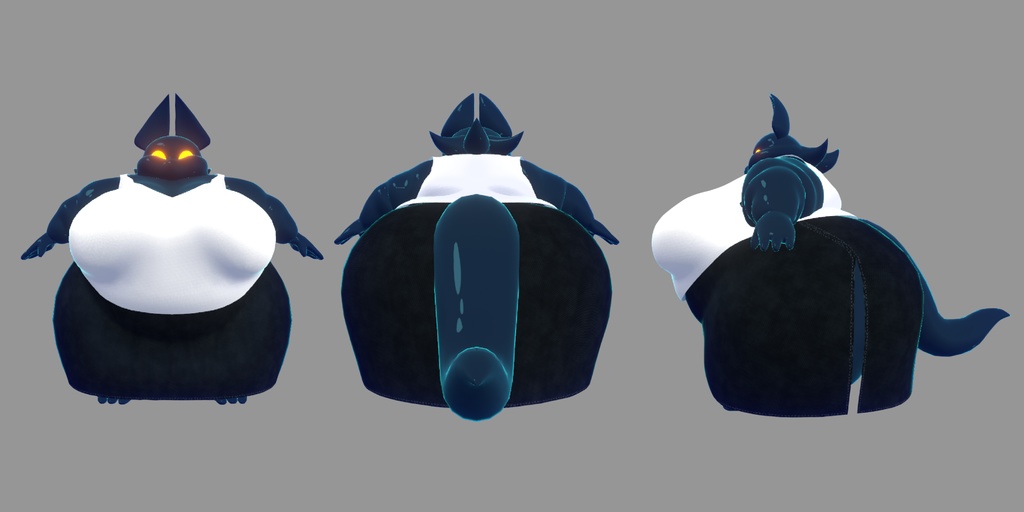 オリジナル3Dモデル 肥満体異星人ナ・ロー