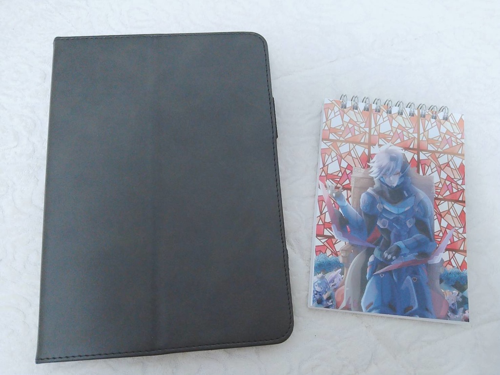 スラグの薔薇とステンドグラスメモ帳(赤・青)