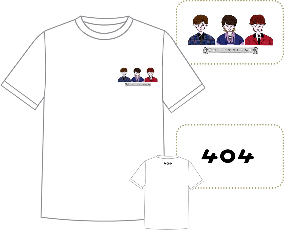 「ハイドアウト404 Vol.5」限定Tシャツ【白】