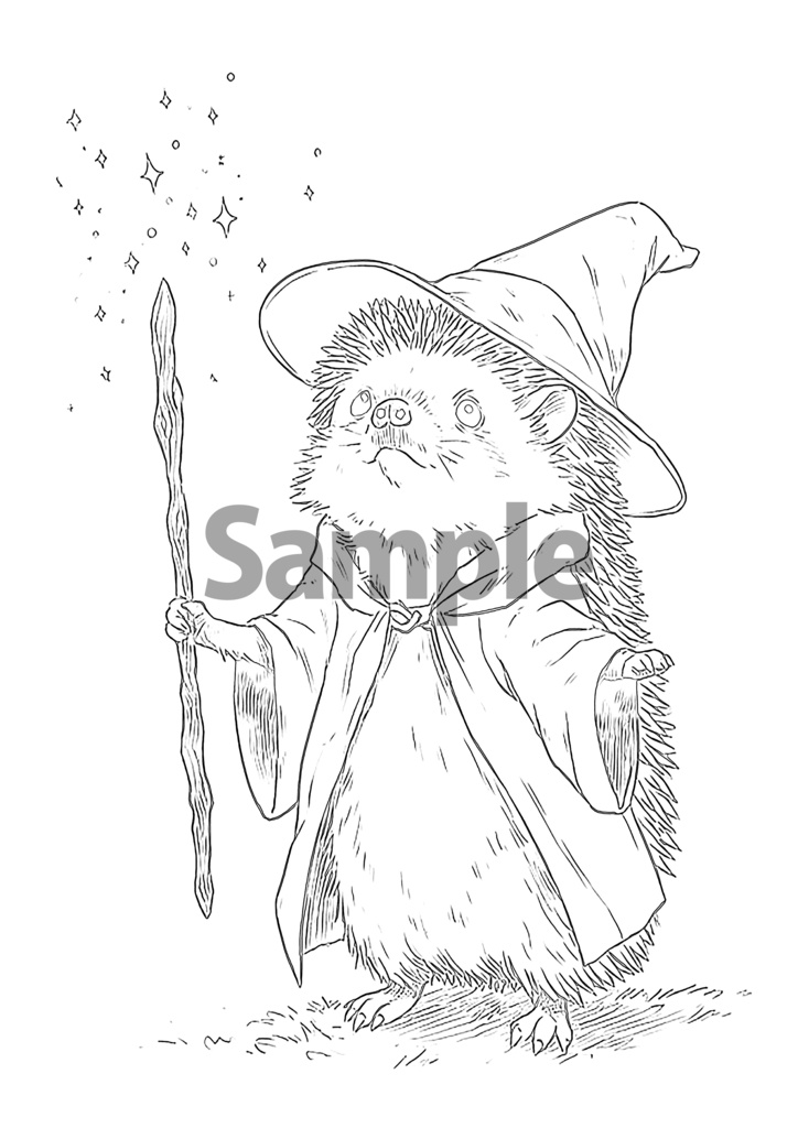 ぬりえのもり -ファンタジーどうぶつ 10ぴきのものがたり-