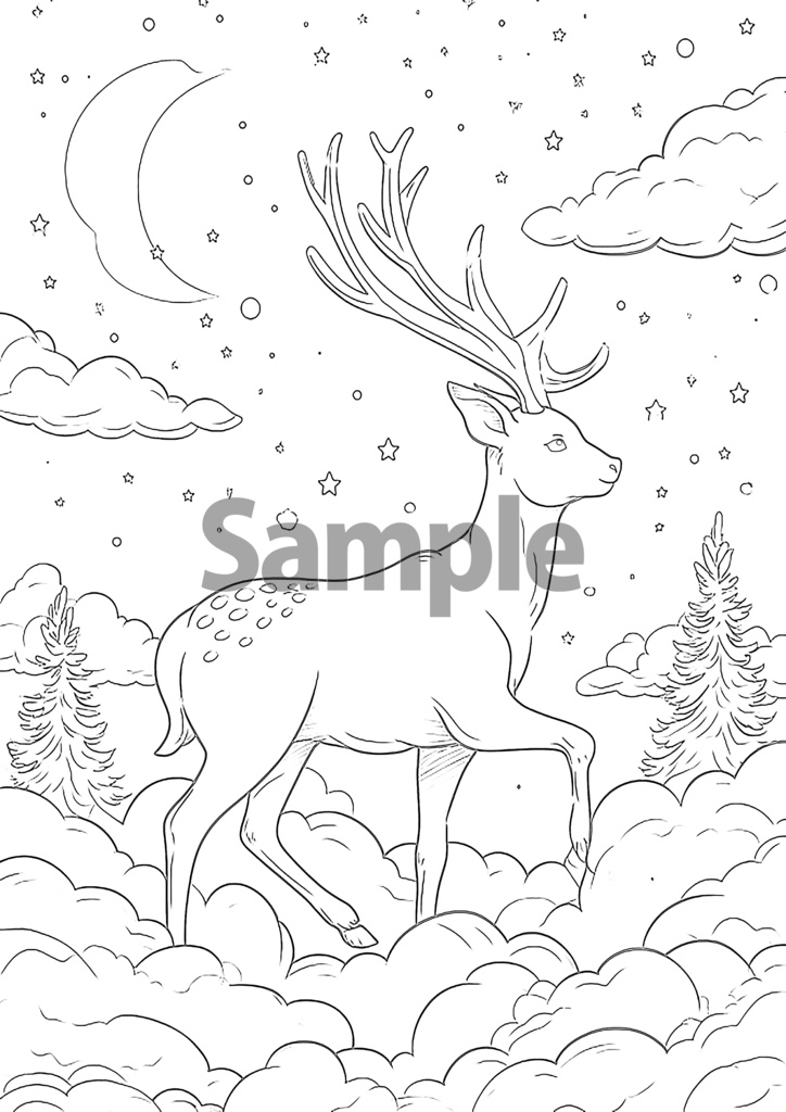 ぬりえのもり -ファンタジーどうぶつ 10ぴきのものがたり-