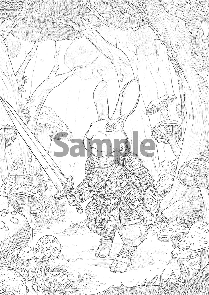 ぬりえのもり -ファンタジーどうぶつ 10ぴきのものがたり-