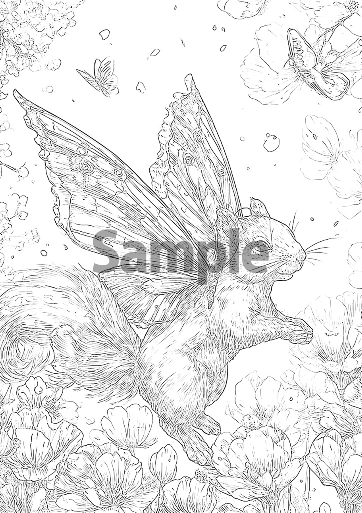 ぬりえのもり -ファンタジーどうぶつ 10ぴきのものがたり-