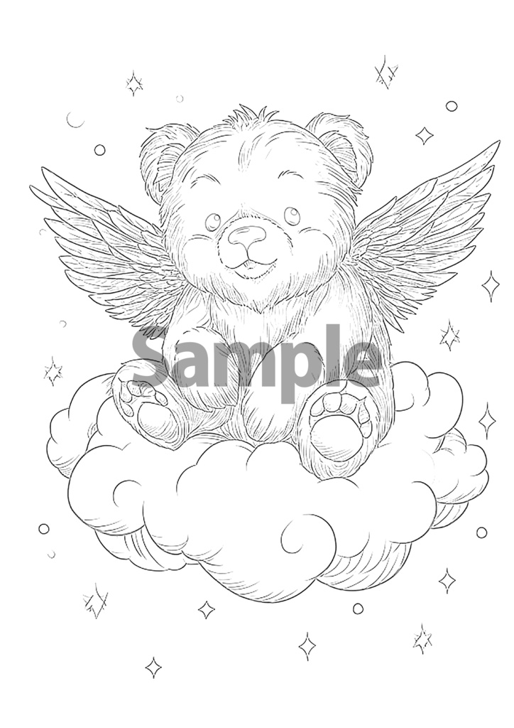 ぬりえのもり Vol.2 -空と雲のどうぶつたち-