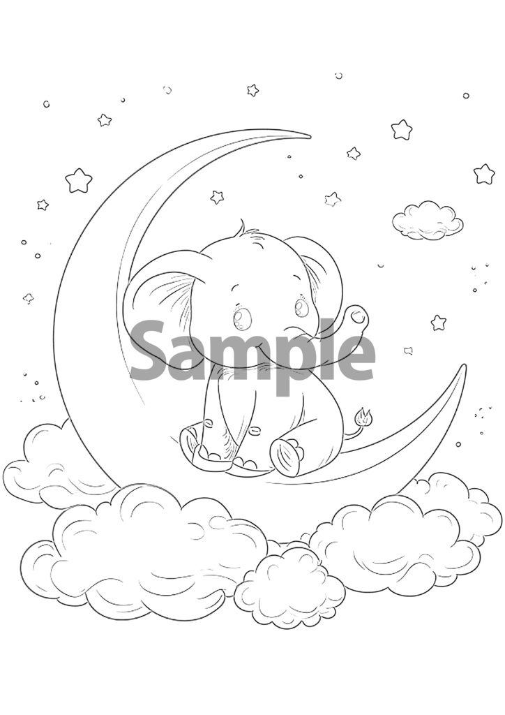 ぬりえのもり Vol.2 -空と雲のどうぶつたち-