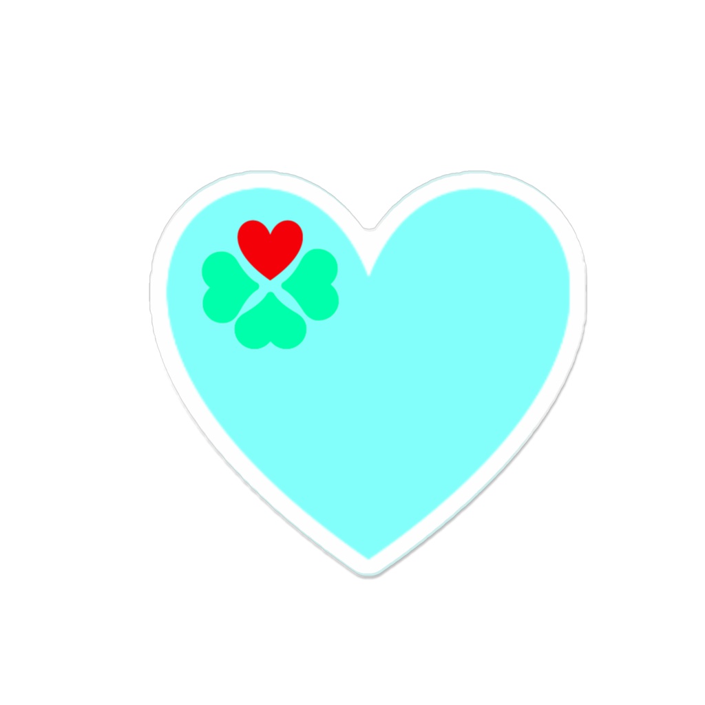 ハート型オパール公国旗【アクリルバッジ】