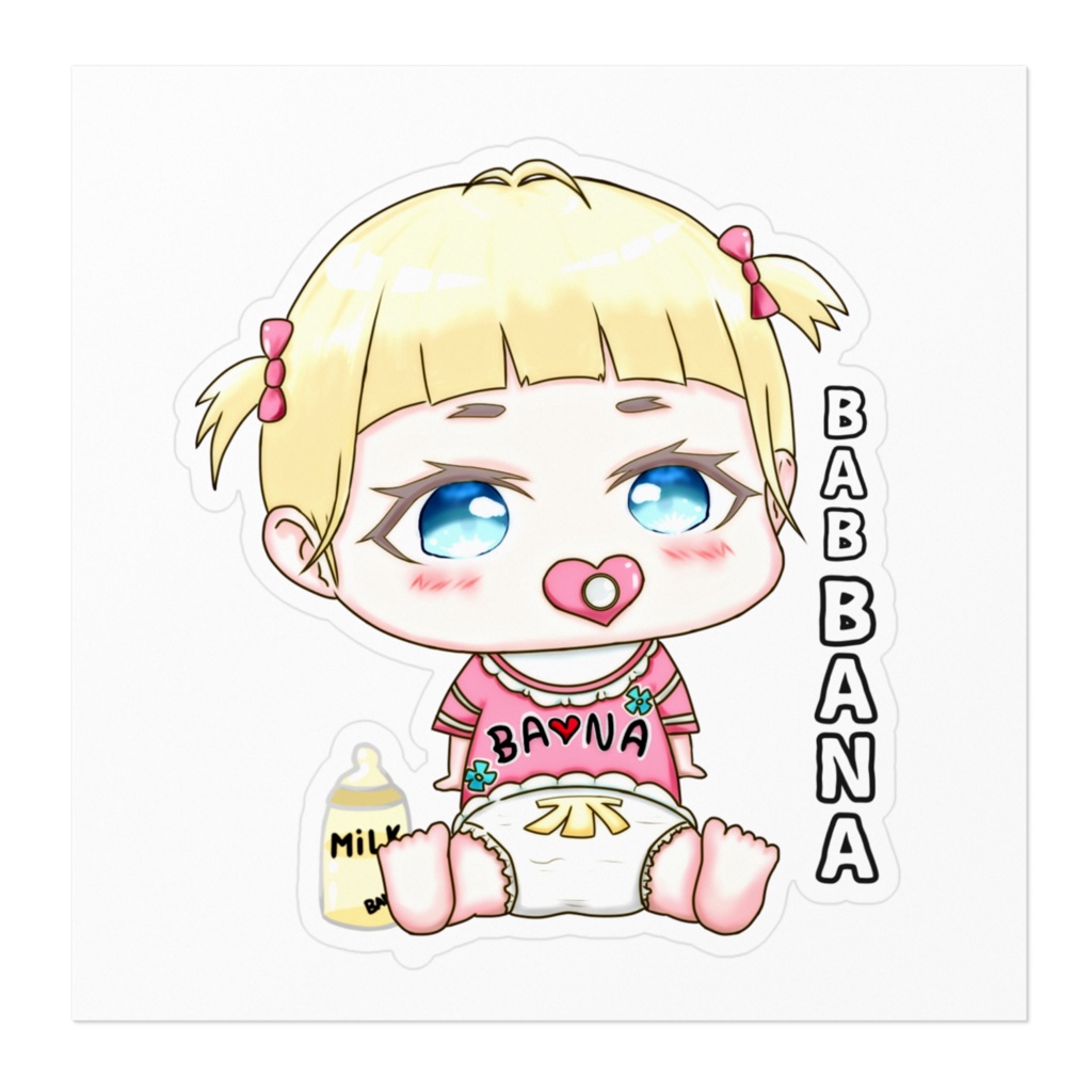 ステッカーNo.13 BAB BANA