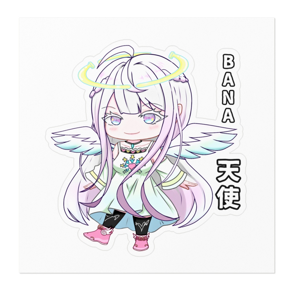 ステッカーNo.19 BANA天使