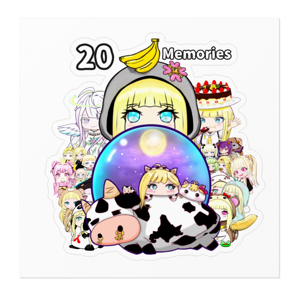 ステッカーNo.20記念 Memories