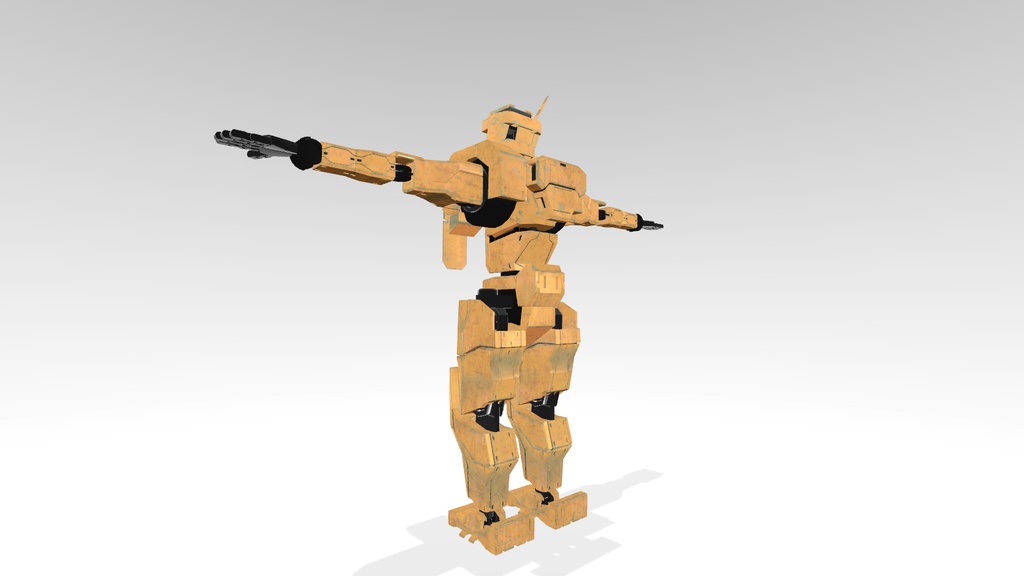 オリジナル3Dモデル 「BaseFrame Type01」+「外装01番」セット【VRC想定アバター】