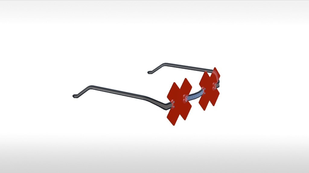 【無料】VRC想定アクセサリ サングラス ChaosGlass