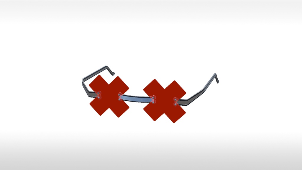 【無料】VRC想定アクセサリ　サングラス　ChaosGlass