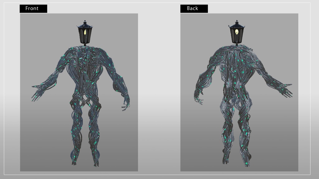 オリジナル3Dモデル 「TwistedCableMan」 【VRC想定アバター】