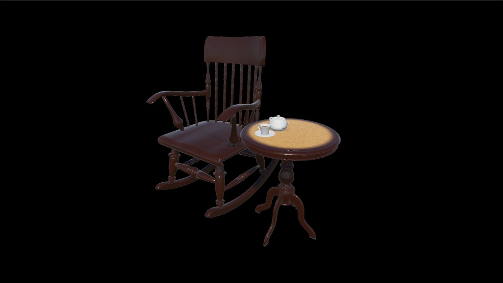 AntiqueCafeTableSet(一人用)