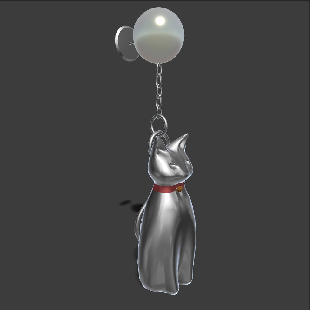 【MA対応】猫のイヤリング EarringNeco