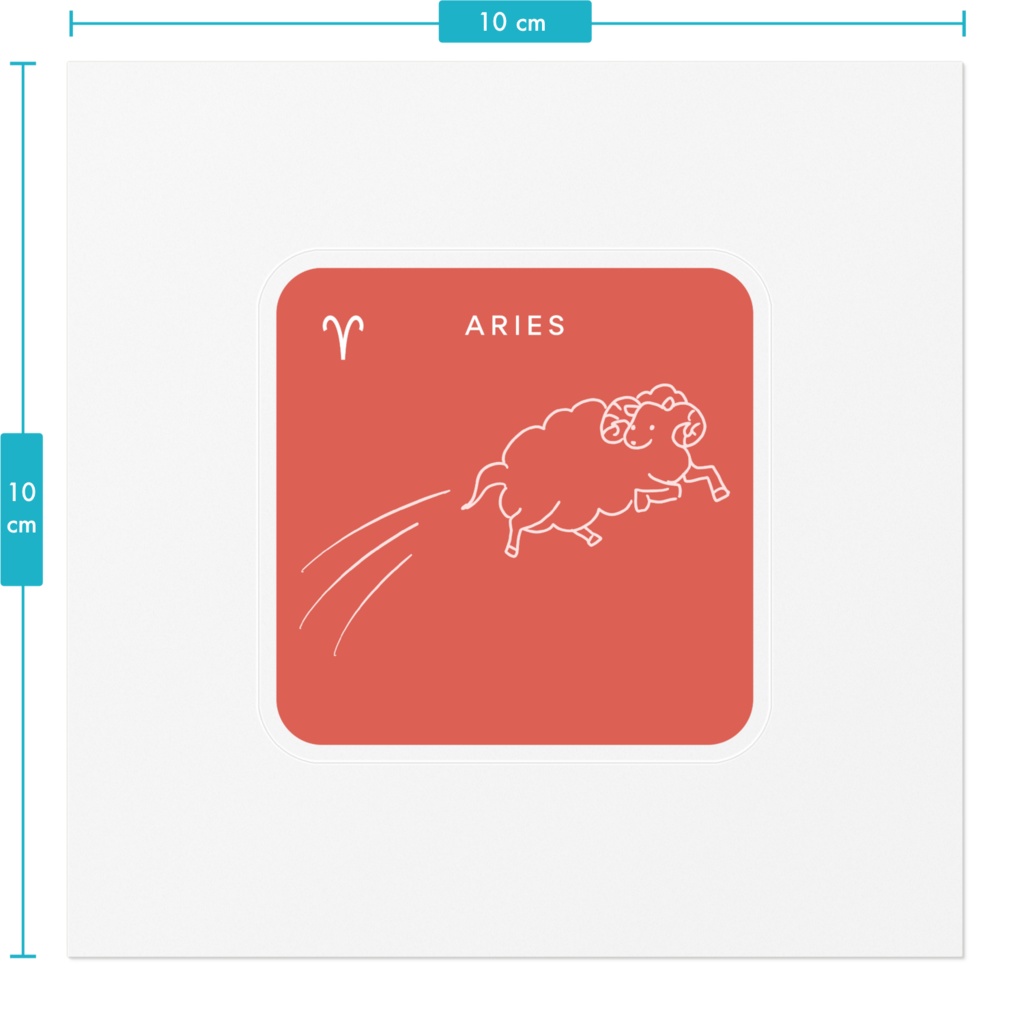 星占い 星座ステッカー(12signs)