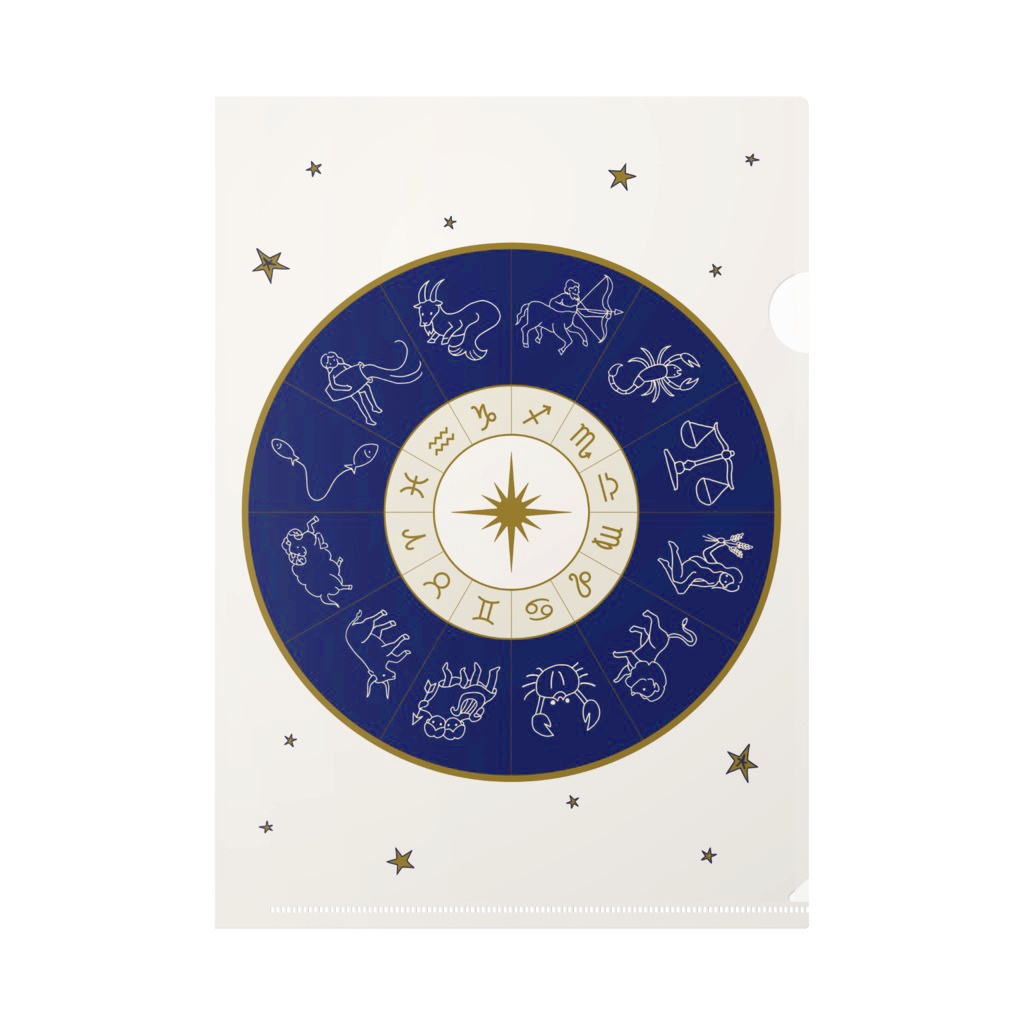 星占い 12星座クリアファイル