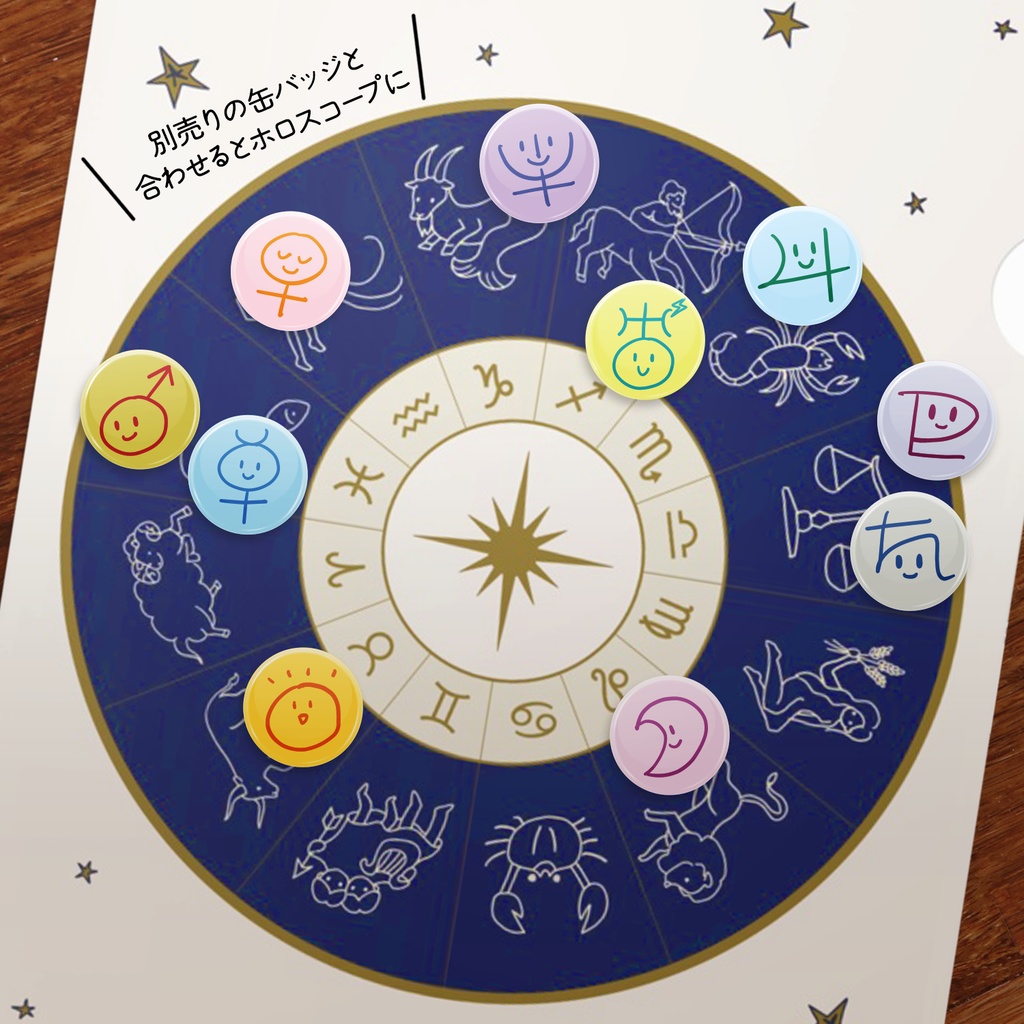 星占い 12星座クリアファイル