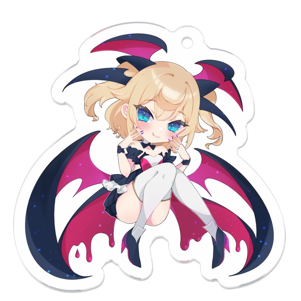 ハロウィンシルティーアクキー(青)