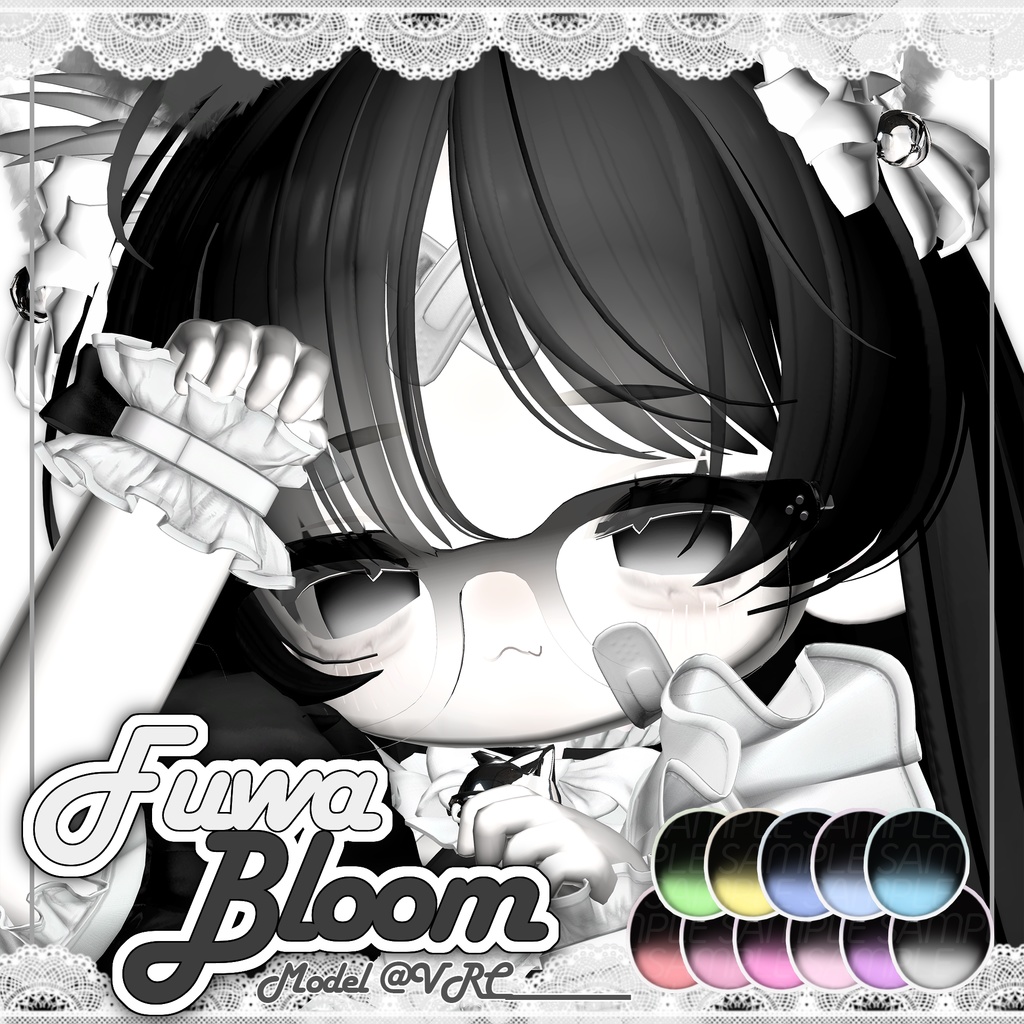 【6アバター対応】 Fuwa Bloom Eye Texture ⋆. ꕤ ˚