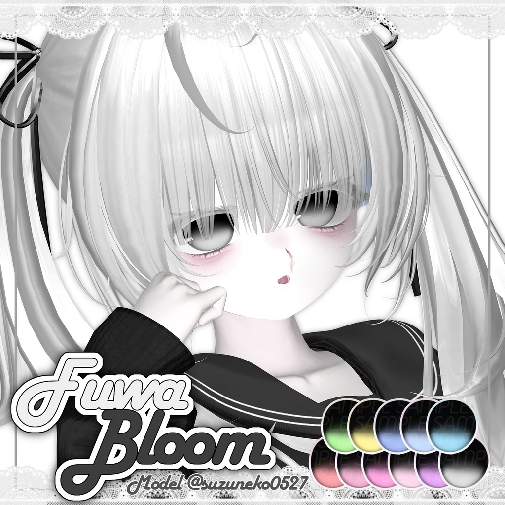 【6アバター対応】 Fuwa Bloom Eye Texture ⋆. ꕤ ˚