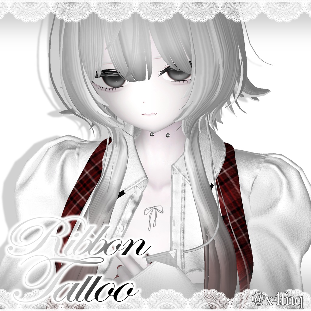 【10アバター対応】୨୧ Ribbon Tattoo ୨୧