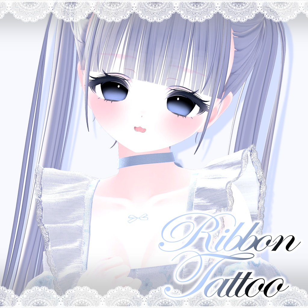 【10アバター対応】୨୧ Ribbon Tattoo ୨୧