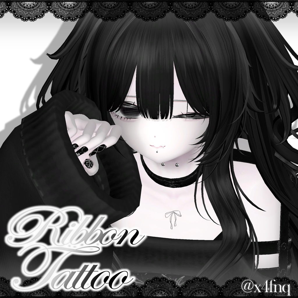 【10アバター対応】୨୧ Ribbon Tattoo ୨୧