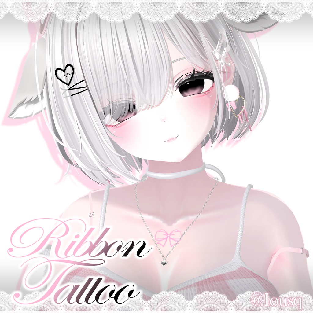 【10アバター対応】୨୧ Ribbon Tattoo ୨୧