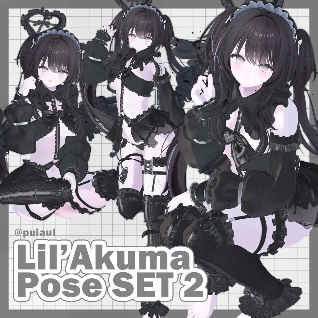 𓆩♡𓆪 Lil'Akuma Pose SET2 20個 +@ ↝