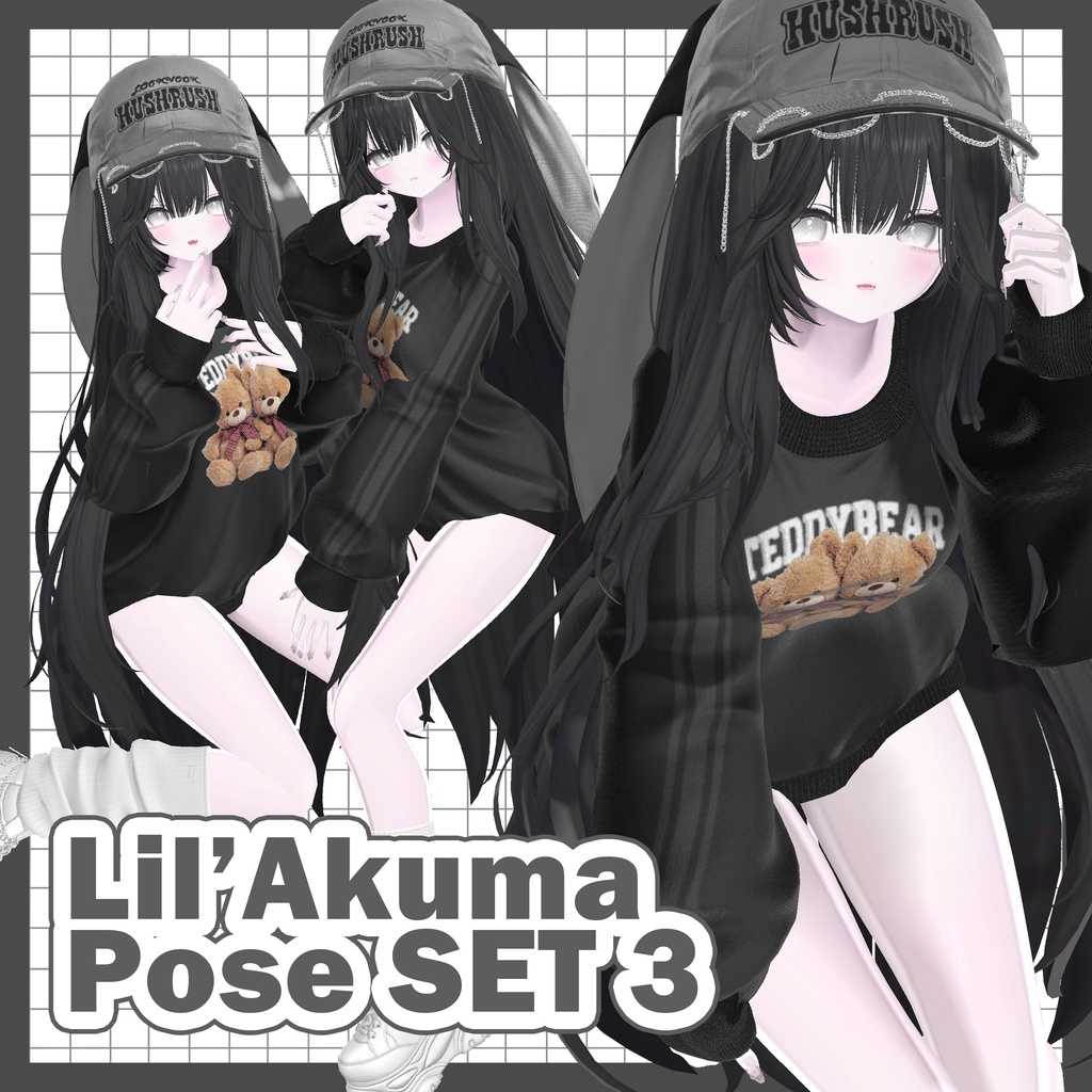 3日間無料 𓆩♡𓆪 Lil'Akuma Pose SET3 10個 +@ ↝