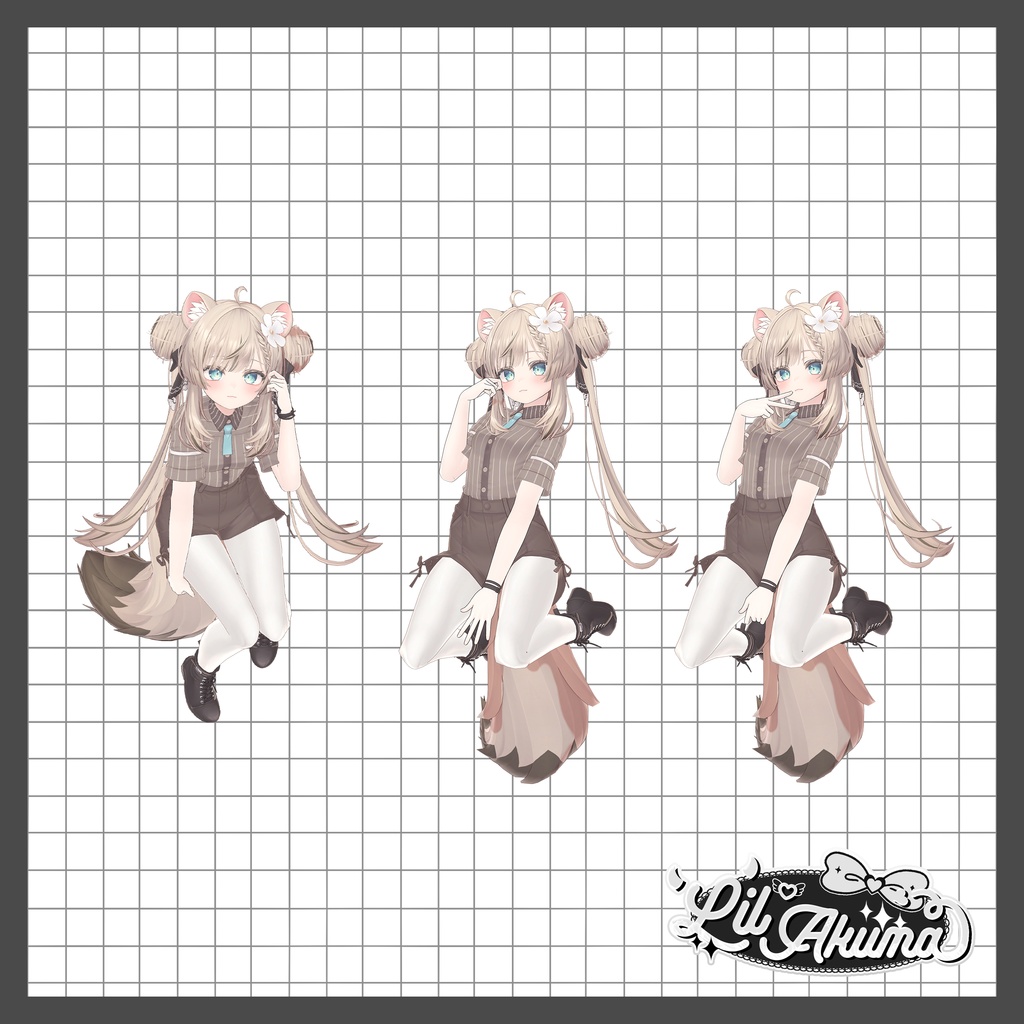 ๐ฉโก๐ช Lil'Akuma Pose SET3 10ๅ +@ โ