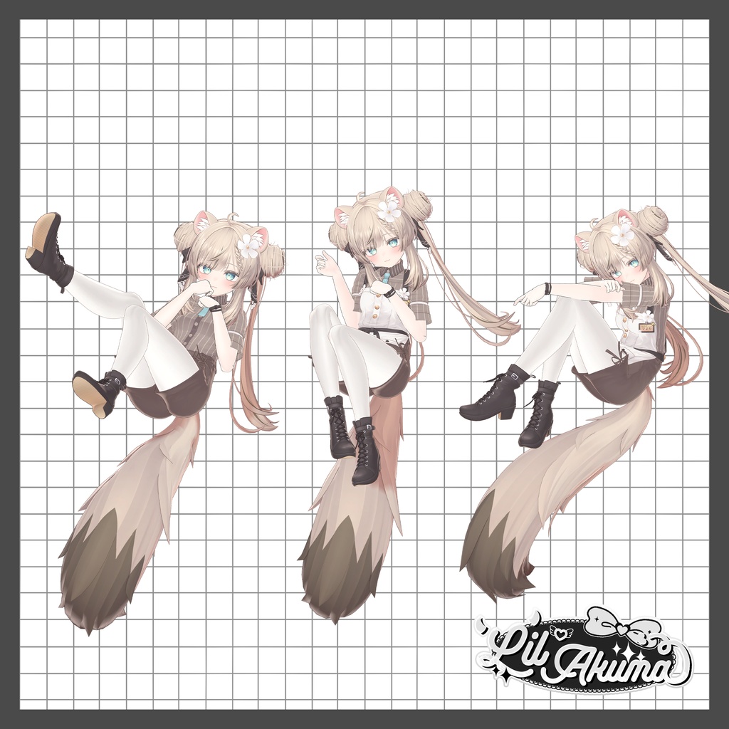 ๐ฉโก๐ช Lil'Akuma Pose SET3 10ๅ +@ โ