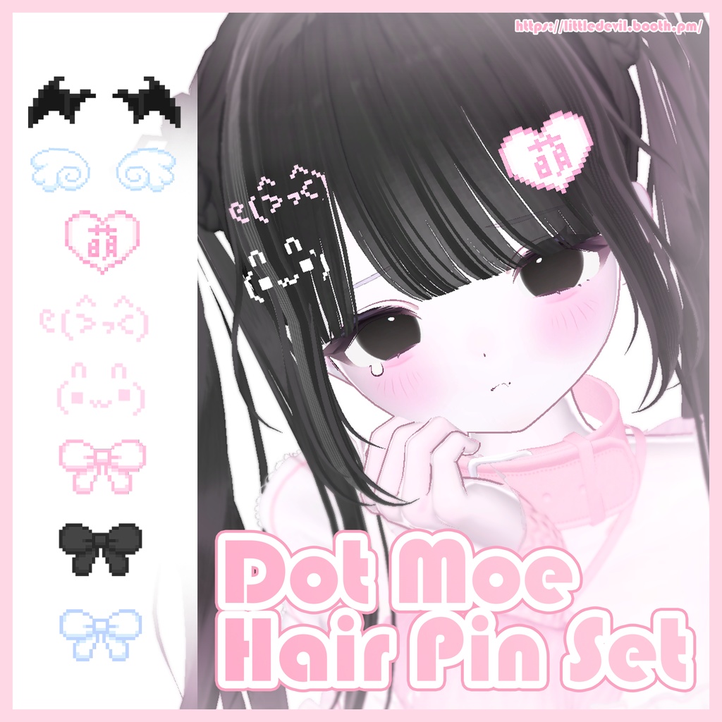 [セール中] 𓆩♡𓆪 ドット萌ヘアピンセット + omake