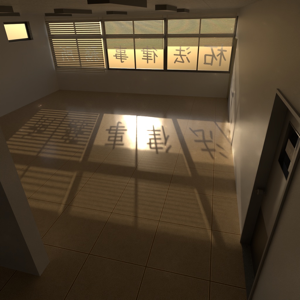 【3Dモデル】建造物外観素材HD-雑居ビル No.1-【Blender】