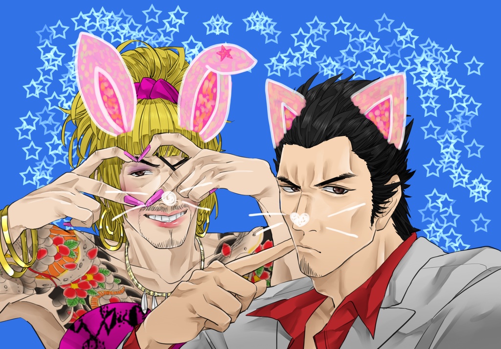 ゴロ美＆桐生　ポストカード