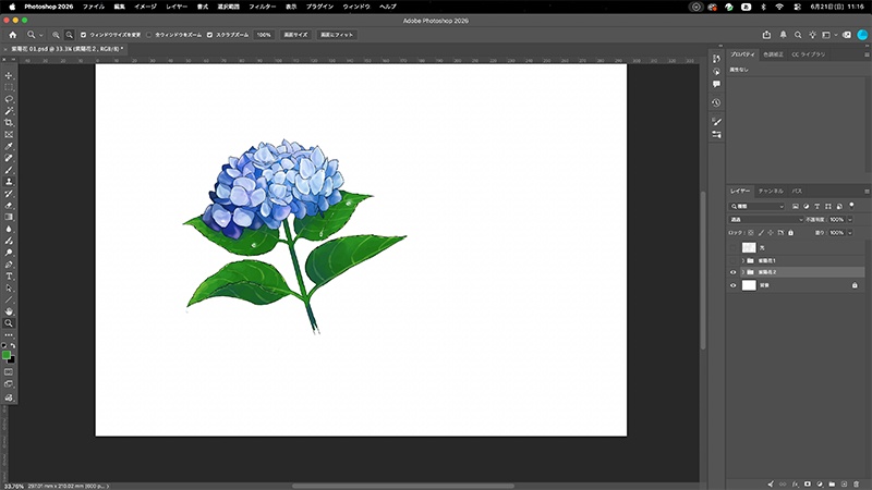 【加工・商用利用可!】「紫陽花01」PSD C