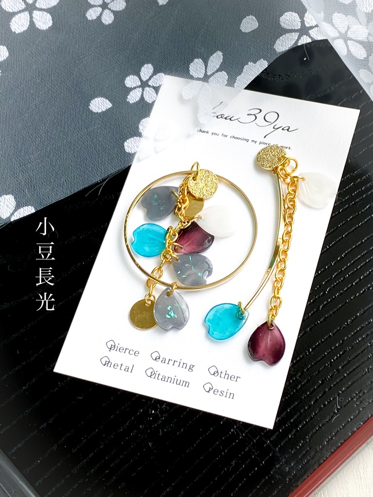 シャラララすっの桜の耳飾り