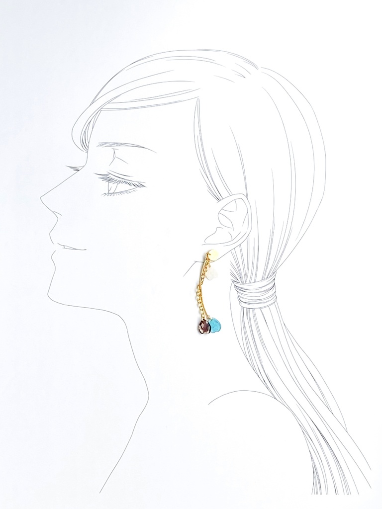 シャラララすっの桜の耳飾り