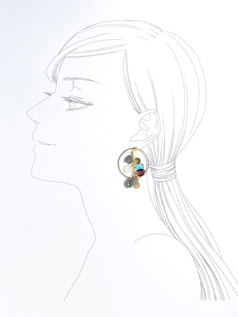 シャラララすっの桜の耳飾り