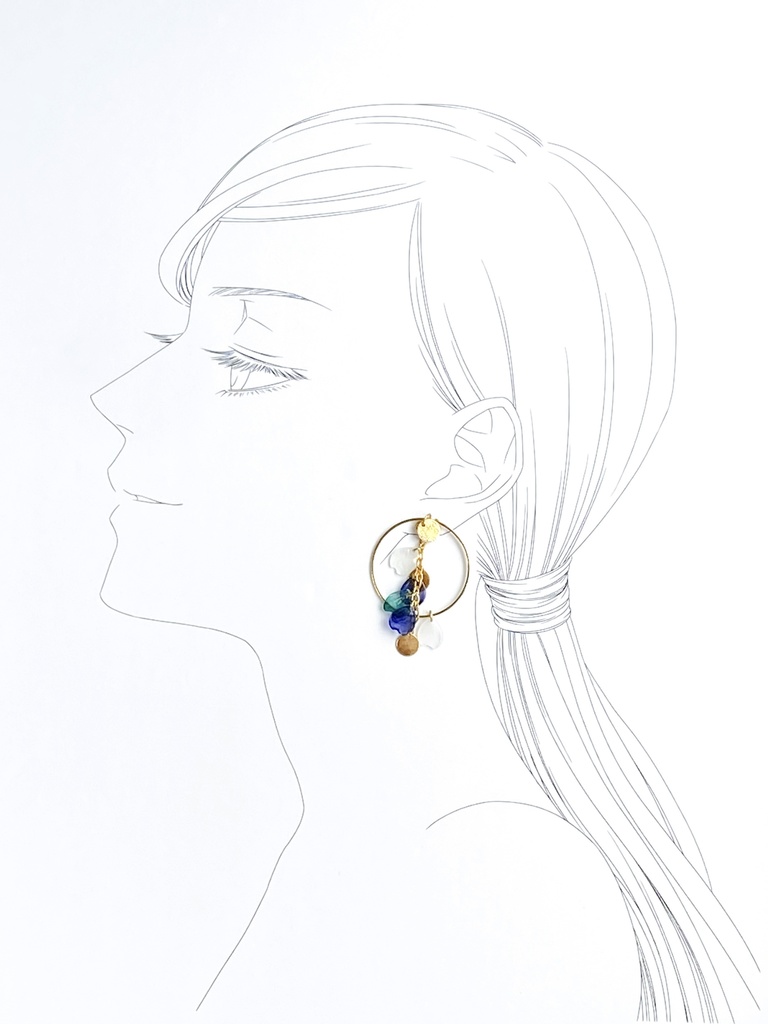 シャラララすっの桜の耳飾り