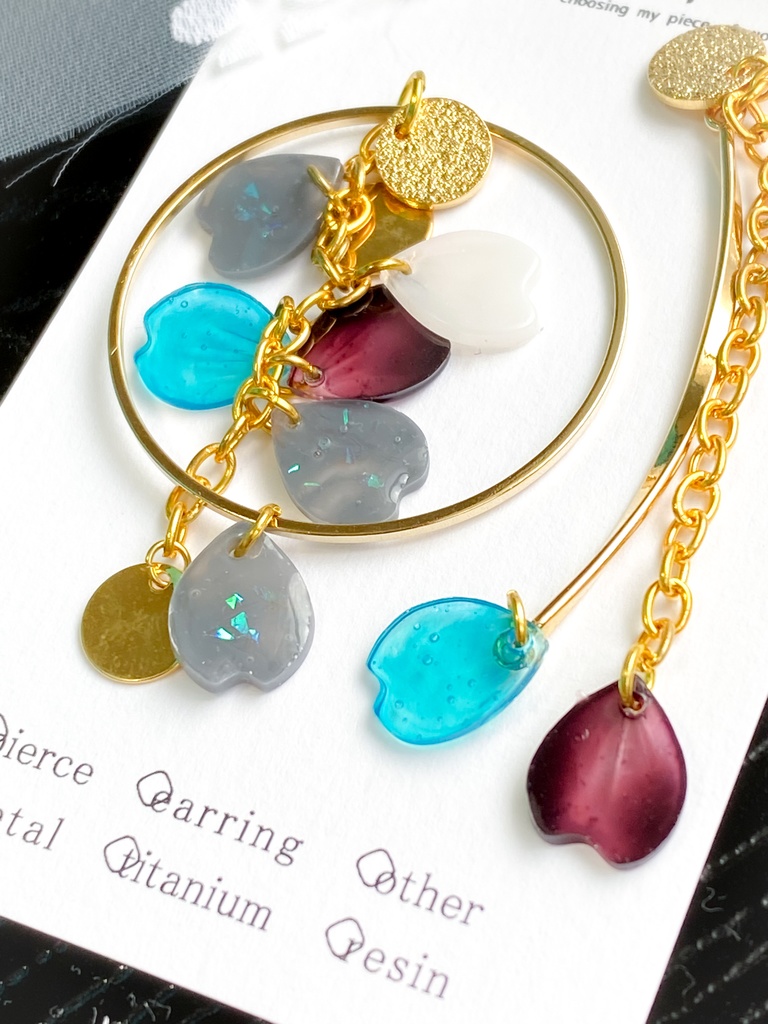 シャラララすっの桜の耳飾り